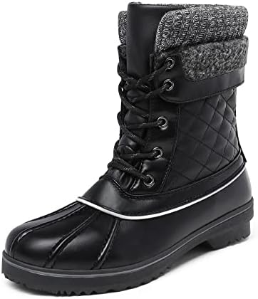 DREAM PAIRS Winterlaarzen voor dames, waterdicht, warm