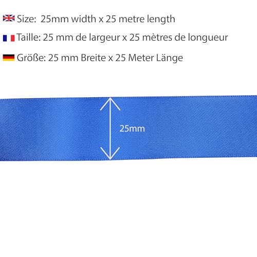 Les Petits Rubans Polyester Ribbon, Double Sided Satin Ribbon 100% Polyester for Weddings Gift Wrapping, Floral Arrangements - Image 3