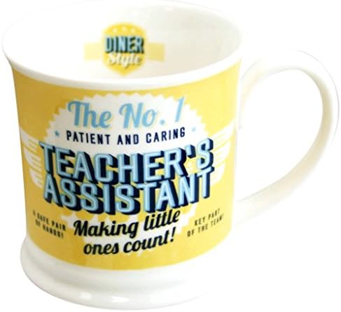 Diner Mugs COMINHKG101251 195000185 "Teacher's assistant" Mug, Yolk Yellow
