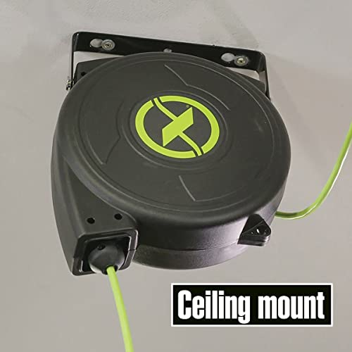 Flexzilla FZ8140503 Retractable Extension, 14/3 Awg Sjtow, 50', Grounded Triple Tap Outlet Electric Cord Reel thumb #4