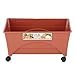 Earth Brown Resin Raised Garden Bed Grow Box Kit with Self Watering System and Casters Patio and Deck Gardening