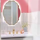 Miroir mural irrégulier : ajoutez ce miroir à votre salon, salle de bain, entrée, etc. pour agrandir un espace étroit