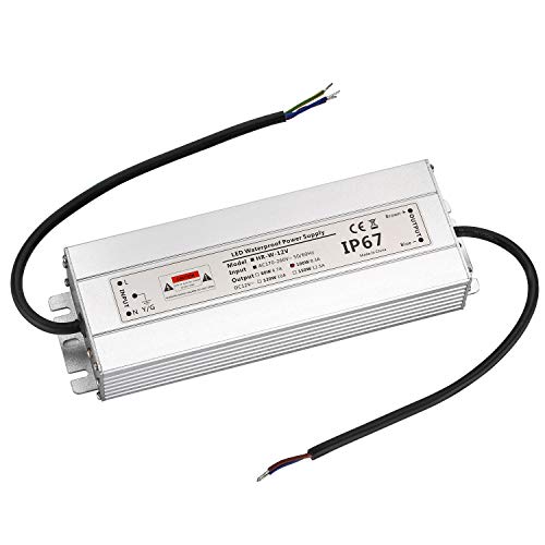 LED Trafo 12V 100W 8,3A IP67,geeignet für LED Stripes und Leuchtmittel,Upgrade Transformator Netzteil Driver 230V auf DC12V Wasserdicht