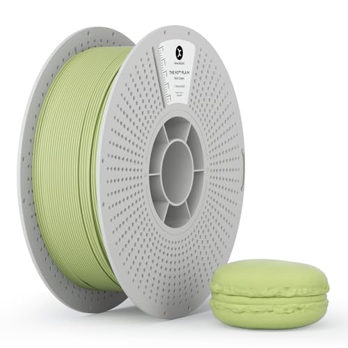 マカロン マット つや消しの質感 Kexcelled PLA 3Dプリンターフィラメント素材 1.75mm径 バンブー 新人フレンドリー 段ボールリール スプール造形材料 正味量1kg(2.2lbs) 寸法精度+/- 0.03mm