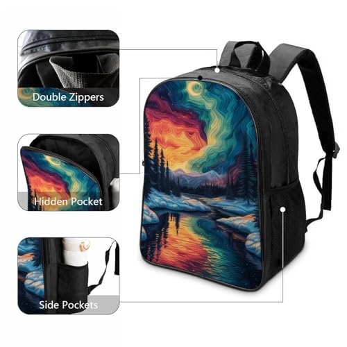 Mochila niño preescolar 3D impermeable de 40cm infantiles Northern Lights 3