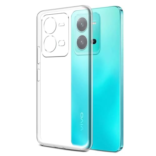 Image of COVERBLACK Rubber Silicone Back Cover for vivo V25 Pro 5G - Transparent