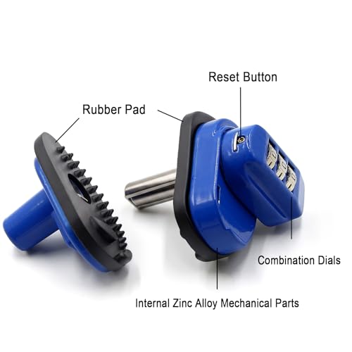 Image of RioRand 3-Digit Combination Trigger Lock Resettable Gun Safety Lock with Rubber Pads Compatible with Pistols Handguns Rifles Shotguns