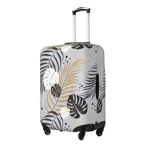 Elastic Travel Luggage Cover Printed Palm Leaf Double-Sided Suitcase Protector Bag,Dust-Proof Cratch-Resistant Washable Baggage Covers For Kid Adult,Small2