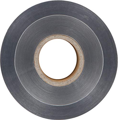 Morris Products Underground Electrical Foil Lined Caution Tape – 3" Width – Detectable From 12-24" Depths – Red – Printed With Caution Buried Electric Line Below – 1,000' Length, 1-Pack #TOP2