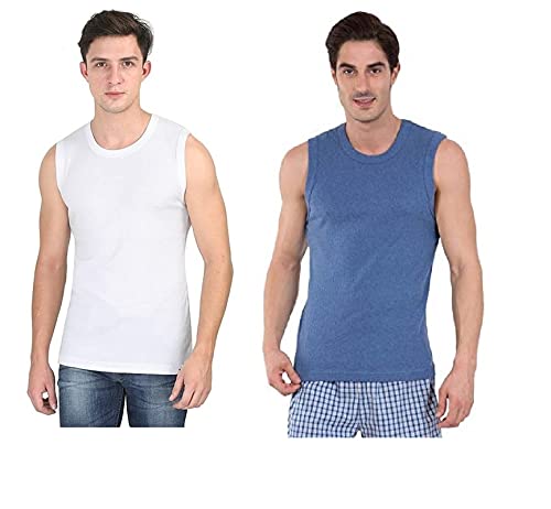 gmr Men Rib Muscle Vest and Men's Regular Fit Tank Top Pack of 2-picture-20