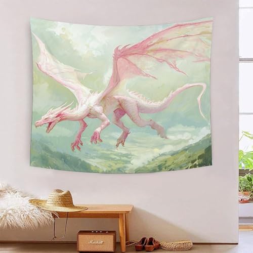 Tapisserie murale dragon effet 3D pour créer une ambiance fantasy en chambre