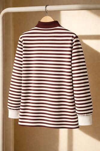 Image of Mack Jonney Men's Premium Black Striped Polo T-Shirt | Long Sleeve Cotton Blend | Casual & Smart Wear-M6752