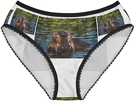 Hippopotamus Panties,Hippopotamus Underwear, Briefs, Cotton Briefs, Funny Underwear, Panties For Women