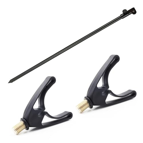 3er Set Angelrutenständer Set, 30-50cm Teleskop Rutenhalter Angel + 2 Rod pod, Angelrutenhalter Boden, Angelzubehör Rutenauflage Forellen und Karpfen Fischen