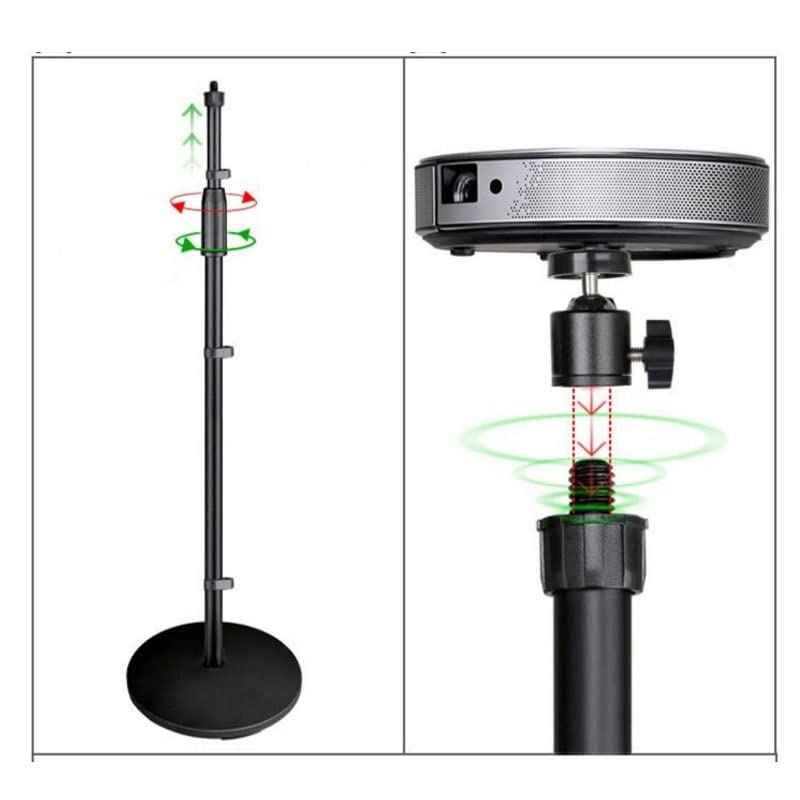 Soporte para proyector extensible con altura ajustable, soporte universal para suelo y pared miniatura 4