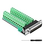 Adaptateur de pince à vis DB25 : le connecteur de bornier à vis DB25 est fabriqué en matériau isolant respectueux de l'environnement, résistant à l'usure et durable, a une forte capacité antioxydante et une longue durée de vie. Le siège DB25 entièrement en cuivre rend le signal plus stable. Le connecteur DB25 dispose d'un rembourrage isolant pour éviter les courts-circuits.