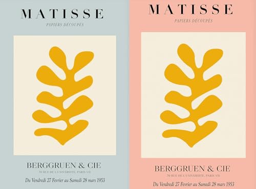 Affiche Henri Matisse Algue Orange 40x60cm tableau abstrait salon