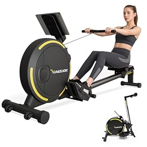 Rowing Machines for Home，Magnetic Rowing Machine，Max 265lbs Weight Capacity, Quiet Rower with Tablet Holder，16 Levels of Resistance