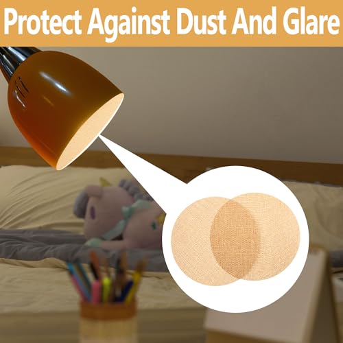 Image of Shades to Cover Ceiling Lights,2Pcs Round Fabric Lampshade Eye Protection Baby Cloth Cover Replacement Lamp Shade Diffuser