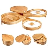 Peosaard Rimmer de Sal, Margarita Rimmer de Sal con Tapa giratoria, 3 Niveles de azúcar y para cócteles, Barra de Madera, bordeador de Vidrio para Bebidas, cócteles, Martini, bordeadores para Bebidas