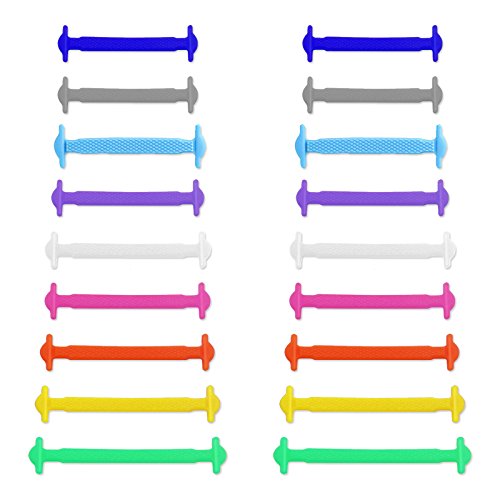 INMAKER Silikon Schnürsenkel Ohne Binden Elastische Schnürsenkel für Kinder und Erwachsene Gummi schnürsenkel für Sportschuhe und Laufschuhe