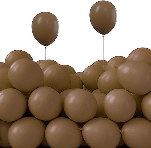 Image of 50 Pcs Retro Balloons Made of Strong Rubber (Retro Brown)