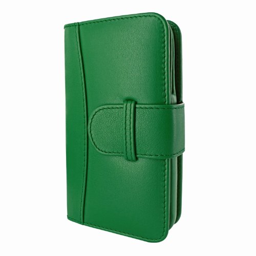 Wallet Leather Case for Samsung Galaxy S4 - Green