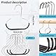 4PCS Hosen Kleiderbügel TREABEAR, Hutständer Kleiderbügel Platzsparend, Aufhänger für Handtücher Hangers, rutschfeste Öffnung Hutablage Garderobe für Kleiderschrank Organisation Gürteln Schals Hüte