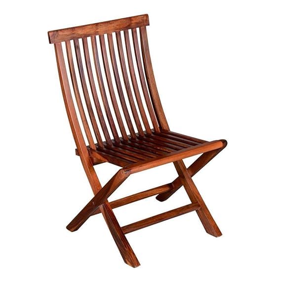 WhiteBeard™ Solid Wooden Foldable Design 2 Chair Set Multi-Purpose Home Furniture/Office Room/Guest Room/Balcony/Garden/Outdoor/Kitchen/in Door/Sheesham Wood Folding 2 Rest Chair Set 1