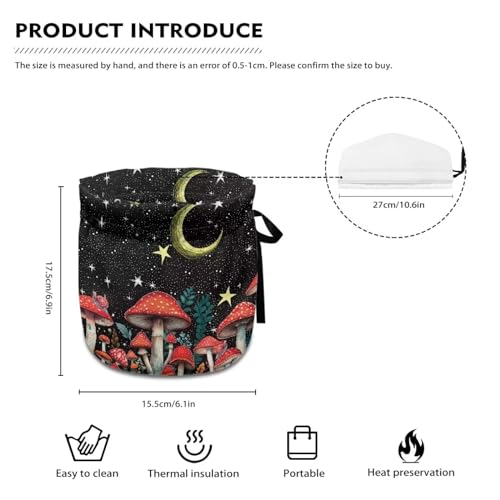 Image of Red Mushroom Teapot Cozy Tea Pot Dust Cover Teapot Insulation Cover Decorative Teapot Cover Kettle Protective Kitchen Accessory for Hotel Restaurant Tea Party