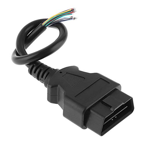 OBDII 16Pin Male Connect Opening Line Cable OBD2 Auto Car Diagnostic Tool Interface Connector with 23CM Extension Line