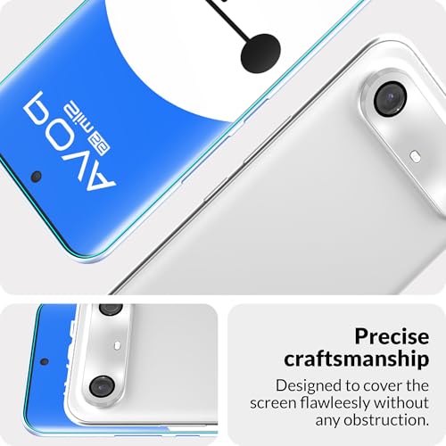 Image of ArmourPro UV Tempered Glass for Tecno Pova Slim 5G with Silver Camera Ring Guard Combo, Crystal Clear Screen Protector, Case Friendly, Anti-Scratch, Bubble-Free Installation Kit