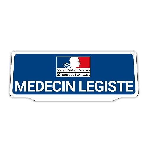 Clip plaque médecin légiste rétro-réfléchissant pour pare-soleil - Signalisation claire