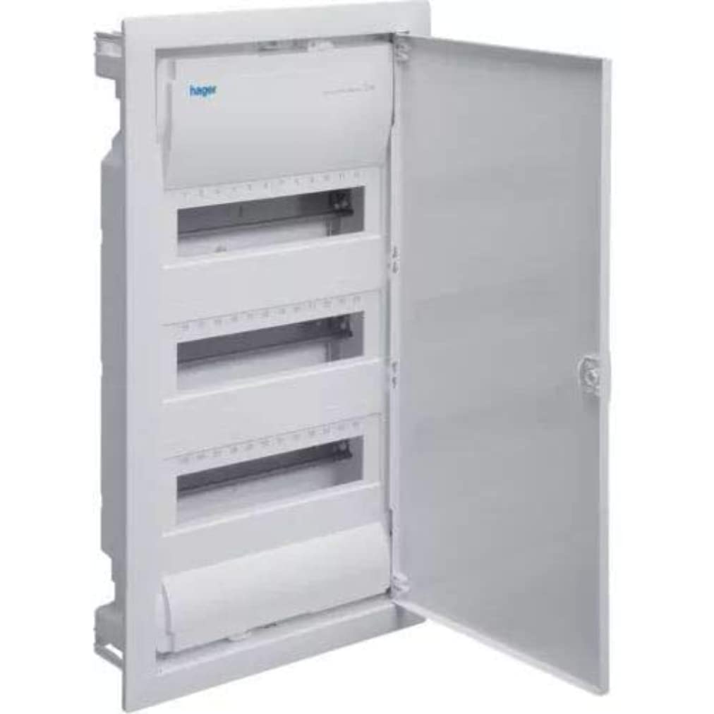 Cuadro electrico empotrable HAGER GOLF VU36EP con puerta metalica opaca