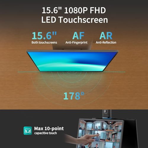 KanDao Meeting Ultra All-in-One Conference System, Ultimate 4k HDR 360° AI Smart Zooming Web-Conferencing Solution, 15.6" Touchscreen, Build-in System, Meeting Room Conference Center - Image 5