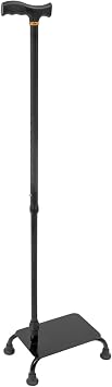 Stair Climbing Assist Cane, 85-105cm Adjustable Walking Cane Stair Half Step Stair Walker Aid Devices Stairway Lift, 330lbs Capacity 4-Legged Aluminum Alloy &Iron Balance Stability Walking Sticks