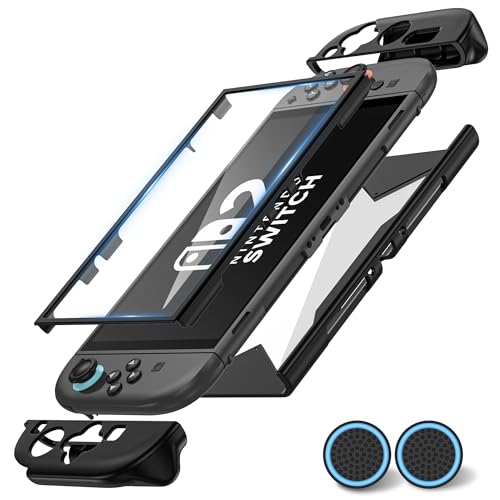 Funda para Nintendo Switch 2 2025 protectora de TPU con 2 tapas de agarre