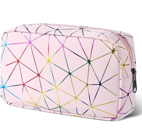 Image of Likesing Period Bag Pouch, Leather Tampon Holder for Purse-Colorful Pink | PU Period Pouches for Teen Girls, Women Portable Sanitary Napkin Storage Bag, Feminine Sanitary Bags Emergency Pad Pouch