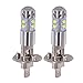 2 PCS H1 White 6000K 100W High Power LED Fog Light Driving Bulb