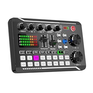 1. All-in-One Audio Mixer Kit F998 sound card combines mixer, audio interface, and effects processor—ideal for live streaming, podcasting, gaming, and recording. 2. Bluetooth 5.0 Wireless Connectivity Supports stable wireless connection to smartphone...
