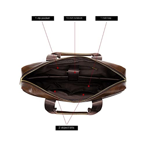 Mens Genuine Leather Carrying Cases Cowhide Briefcases Travel Bags Handbags Business Laptop Bags Shoulder Bags4