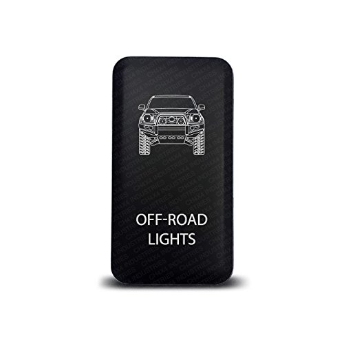 CH4X4 Push Switch for Toyota Tacoma 12V 3Amp - Off-Road Lights Symbol - Amber Led