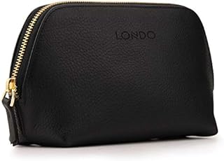 Londo Genuine Leather Makeup Bag Cosmetic Pouch Travel Organizer Toiletry Clutch