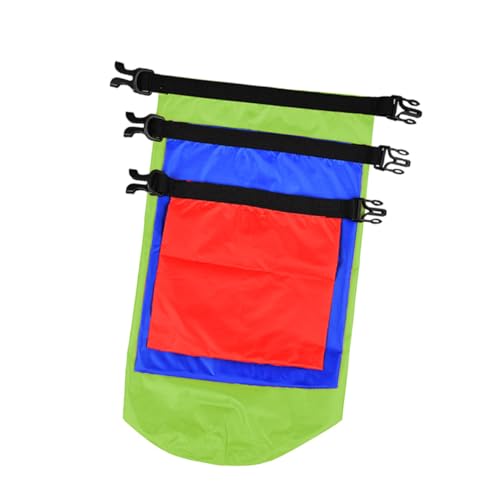 Anneome 3pcs Water Proof Bags Waterproof Storage Bag for Camping Swim Waterproof Drawstring Bag 1.5l 3l 8l