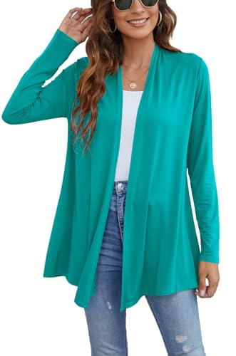 Image of Ladlop Women's Lightweight Open Front Cardigans Long Sleeve Casual Soft Drape Fall Cardigan