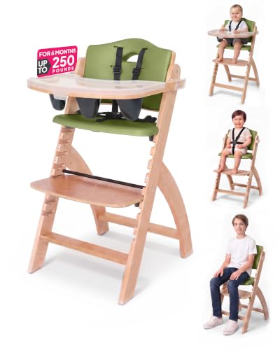 Image of Abiie Beyond Junior Convertible Wooden High Chair with Removable Tray