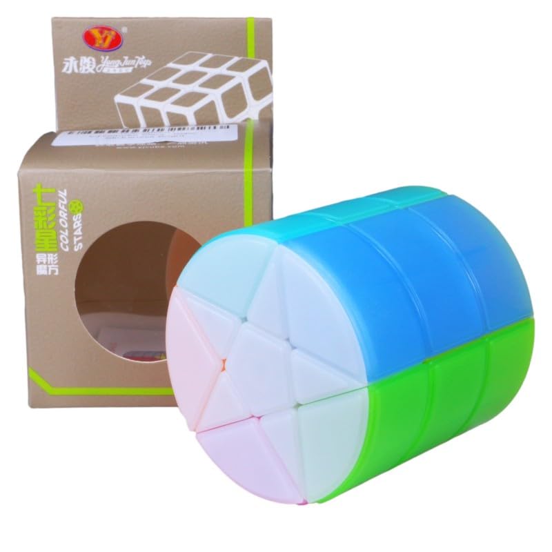 HAWKISTER Kid Yj Star Barrel Cube Stickerless Magic Speed Cube Brain Teasers Twisty Puzzle-image-38