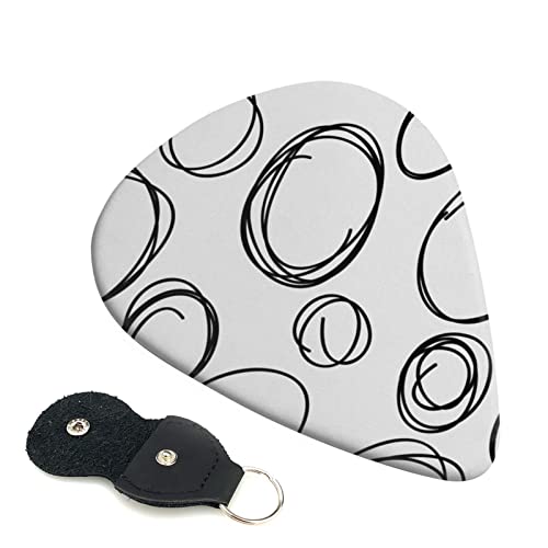 ギターピック 6枚セット 0.46mm 0.71mm 0.96mm エレキギター ベース用ピック ウクレレ ギター ABS素材 エレクトリック アコースティック 弦楽器 初心者 トライアングル ピック( 輪01 )