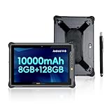 ONERugged Rugged Tablet M10T, 10.1 inch Andriod 14 Tablet, Octa-Core CPU 8GB+128GB, IP65 MIL-STD-810H Waterproof, 10000mAh, Industrial Outdoor Work PC