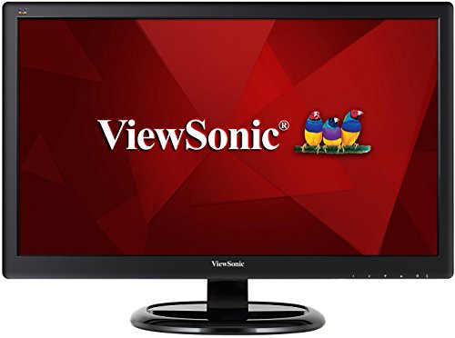 ViewSonic VA2465SM-3 24-inch LED Monitor (1920x1080 95% sRGB VGA DVI Speakers) - Black